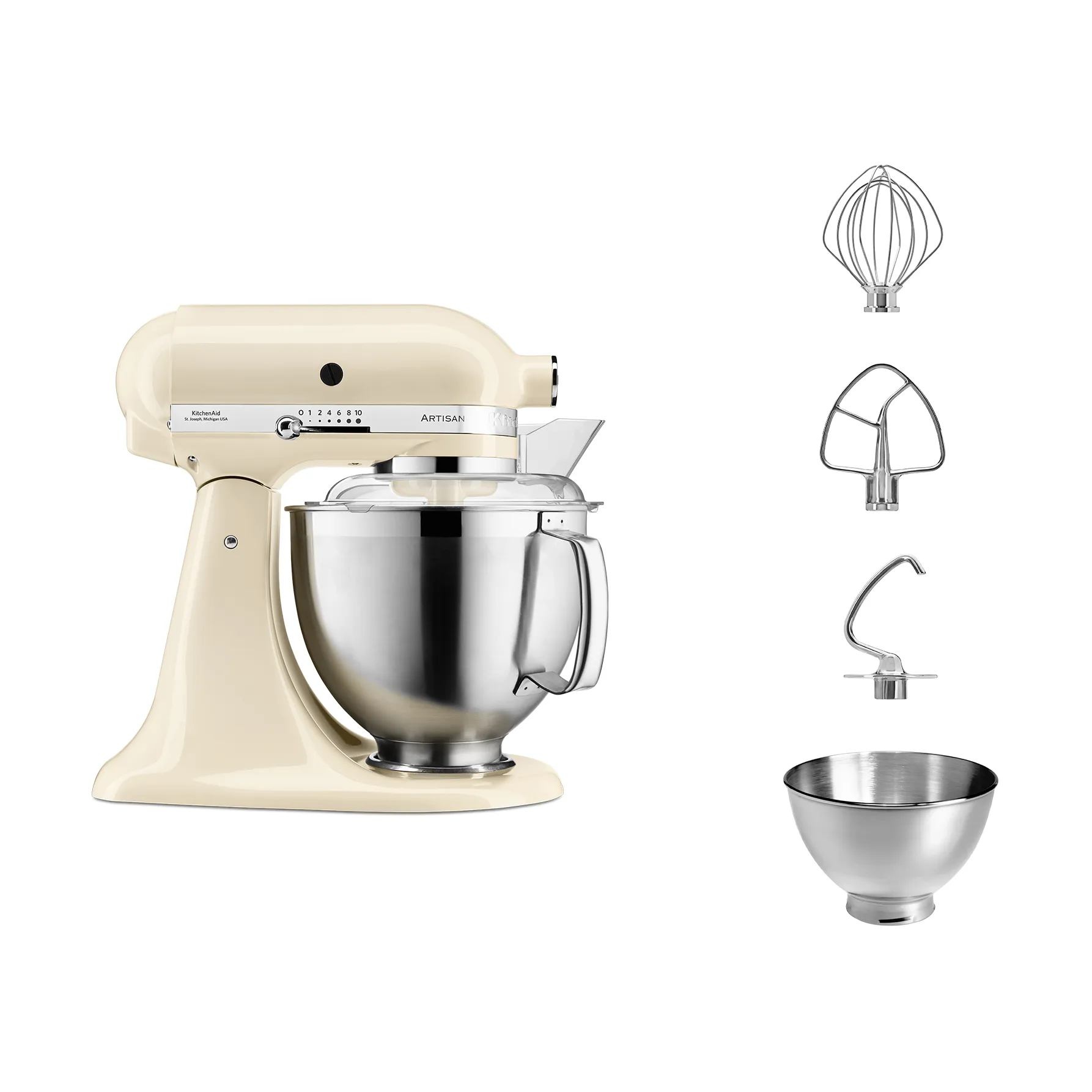 Artisan 5KSM185 köksmaskin premium 4,8 L, Almond cream KitchenAid