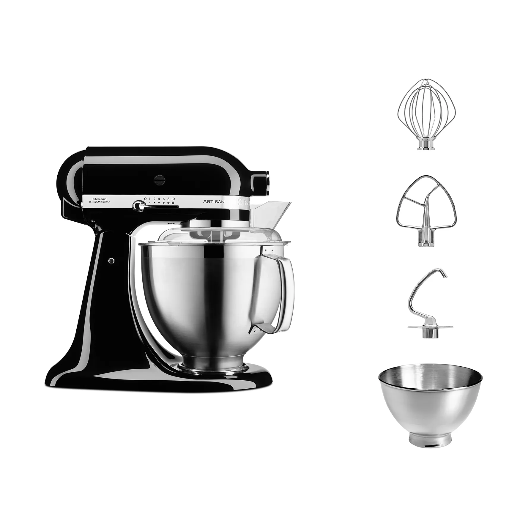 Artisan 5KSM185 köksmaskin premium 4,8 L, Onyx black KitchenAid