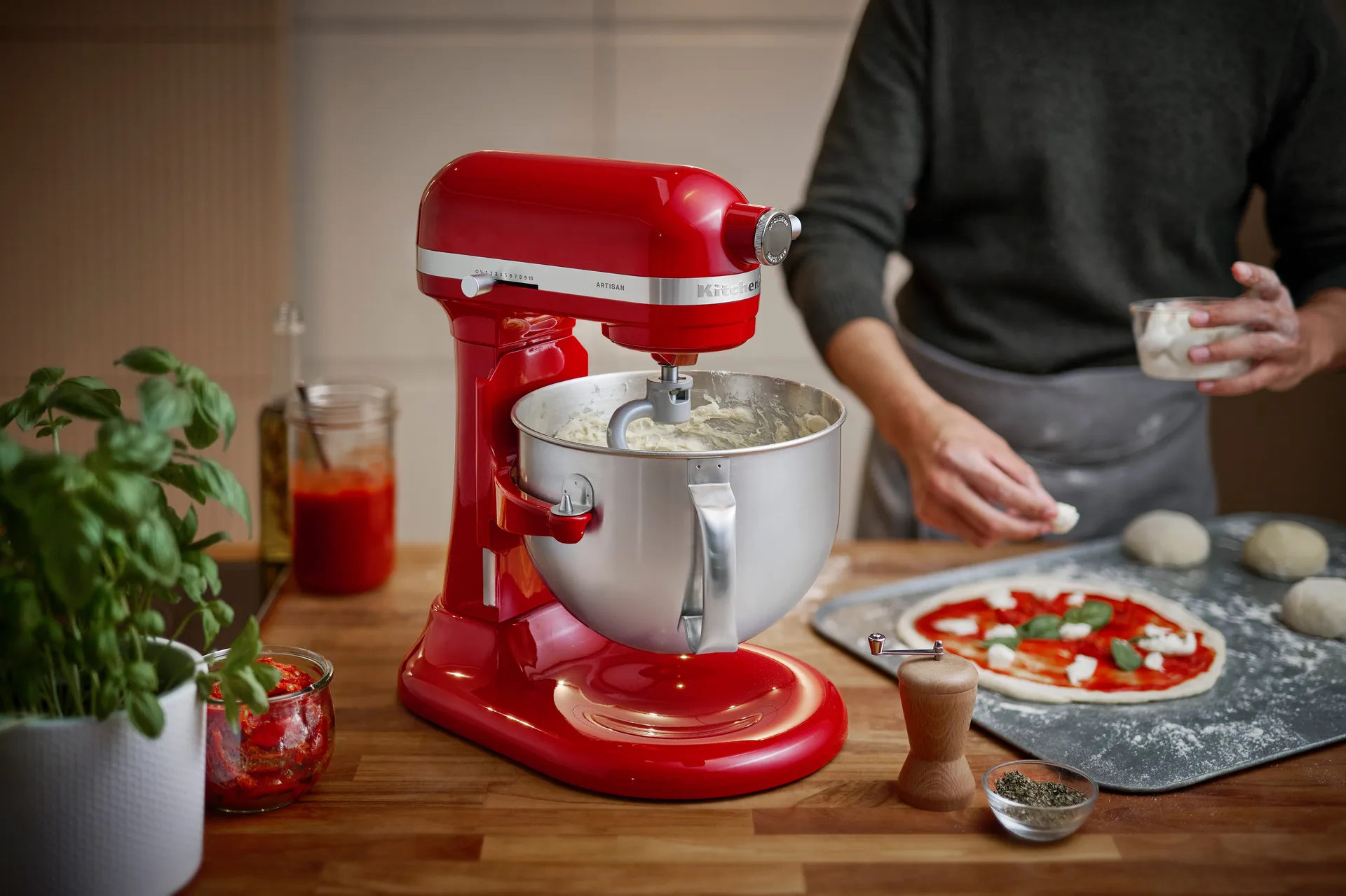 Artisan 5KSM60 köksmaskin med lyftarm 5,6 L, Empire red KitchenAid