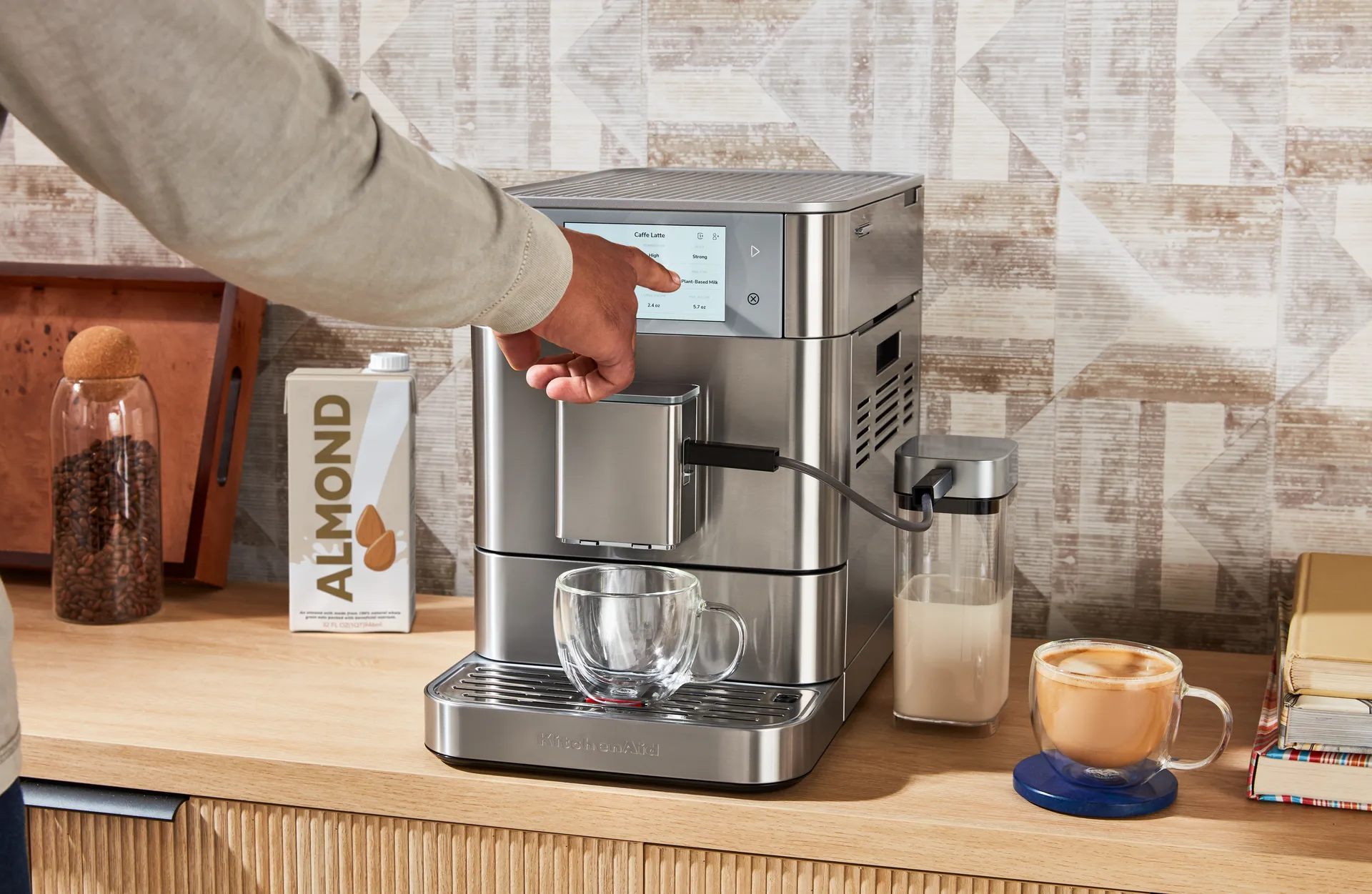 KitchenAid automatisk espressomaskin KF8, Stainless steel KitchenAid