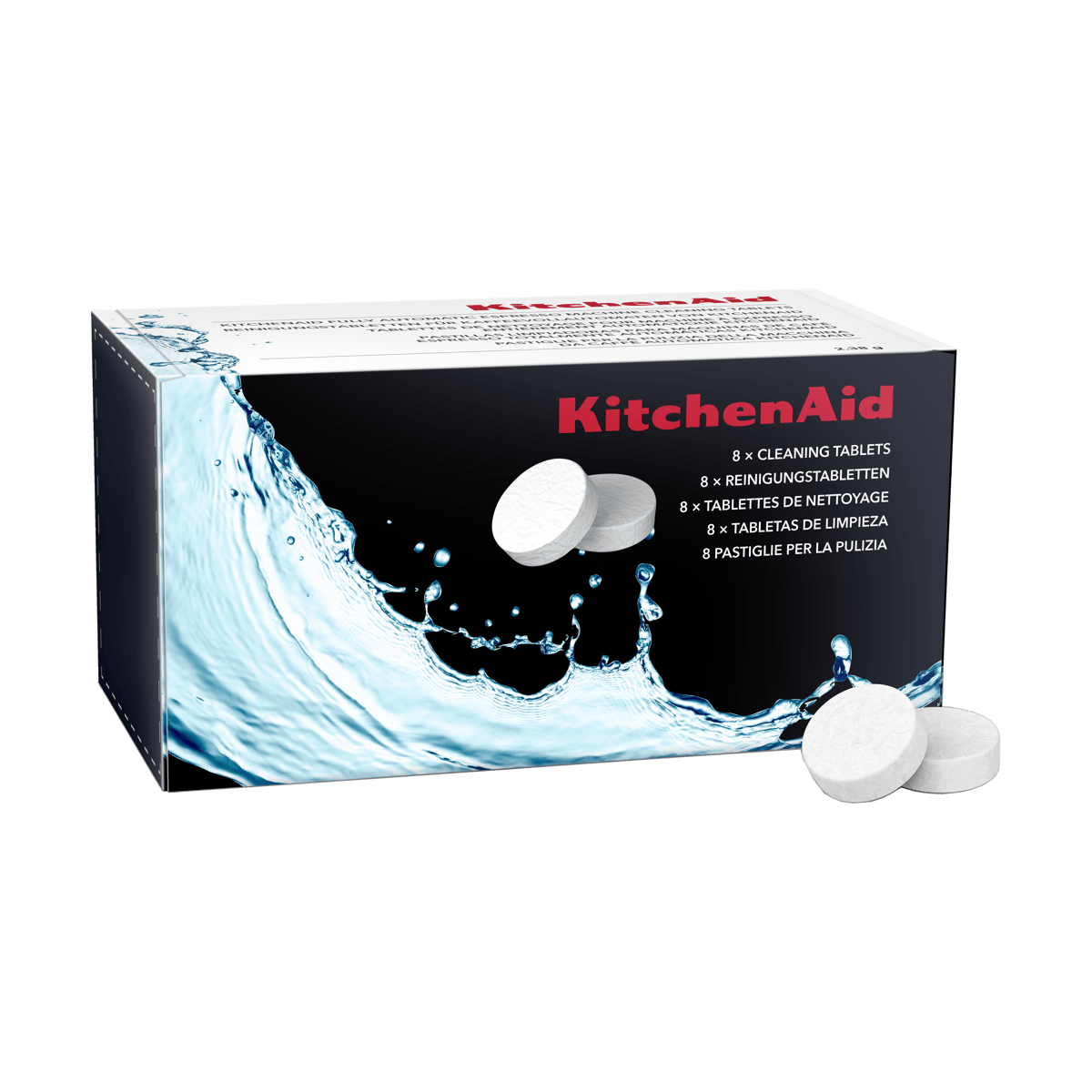 KitchenAid Espresso rengöringstabletter 8-pack | Skandinavisk Design | Kaffe & Te tillbehör | Vit