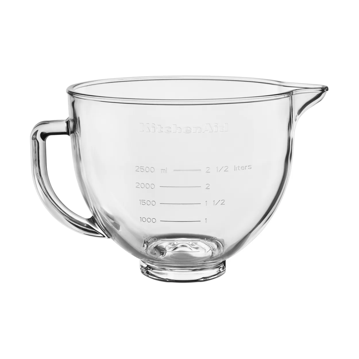 KitchenAid glasskål med lock 4,7 L Klar | Skandinavisk Design | Tillbehör till köksmaskin | Transparent