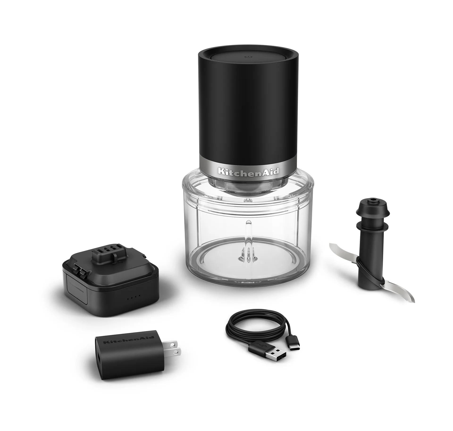 KitchenAid Go sladdlös hackare utan batteri, Mattsvart KitchenAid