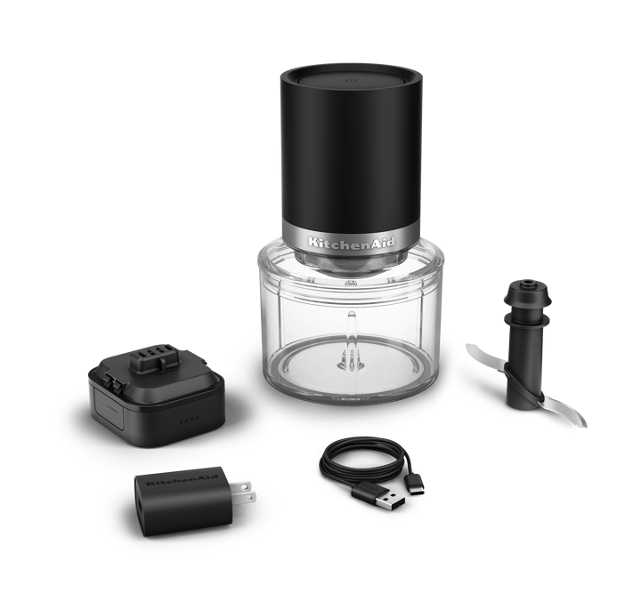 KitchenAid Go sladdlös hackare utan batteri, Mattsvart KitchenAid