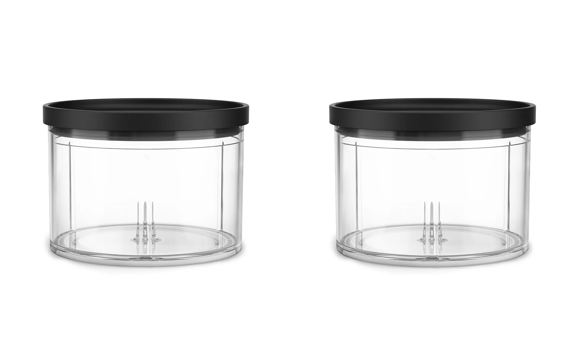 KitchenAid Go top down chopper skål 2-pack, Transparent KitchenAid