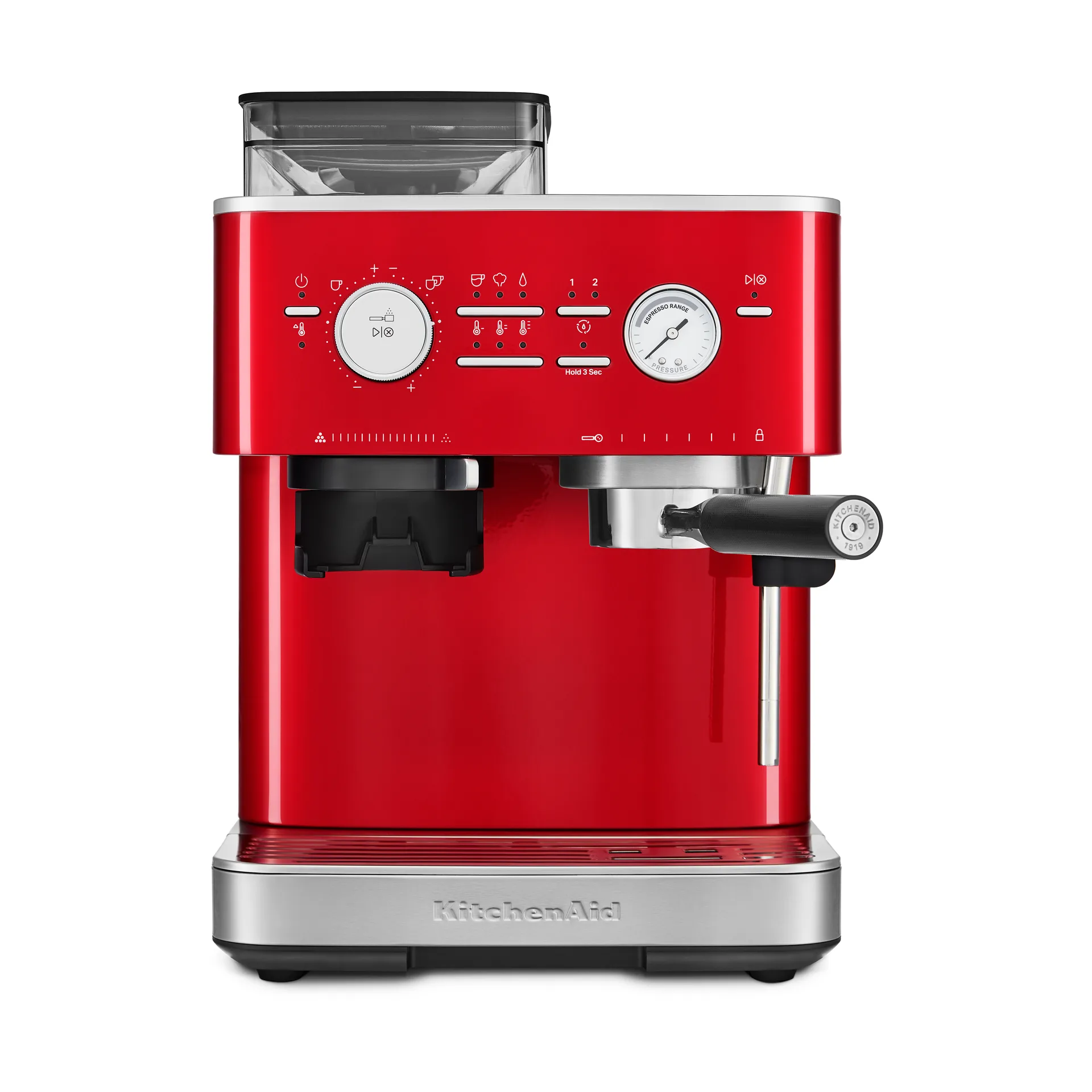 KitchenAid halvautomatisk espressomaskin med kvarn, Candy apple KitchenAid