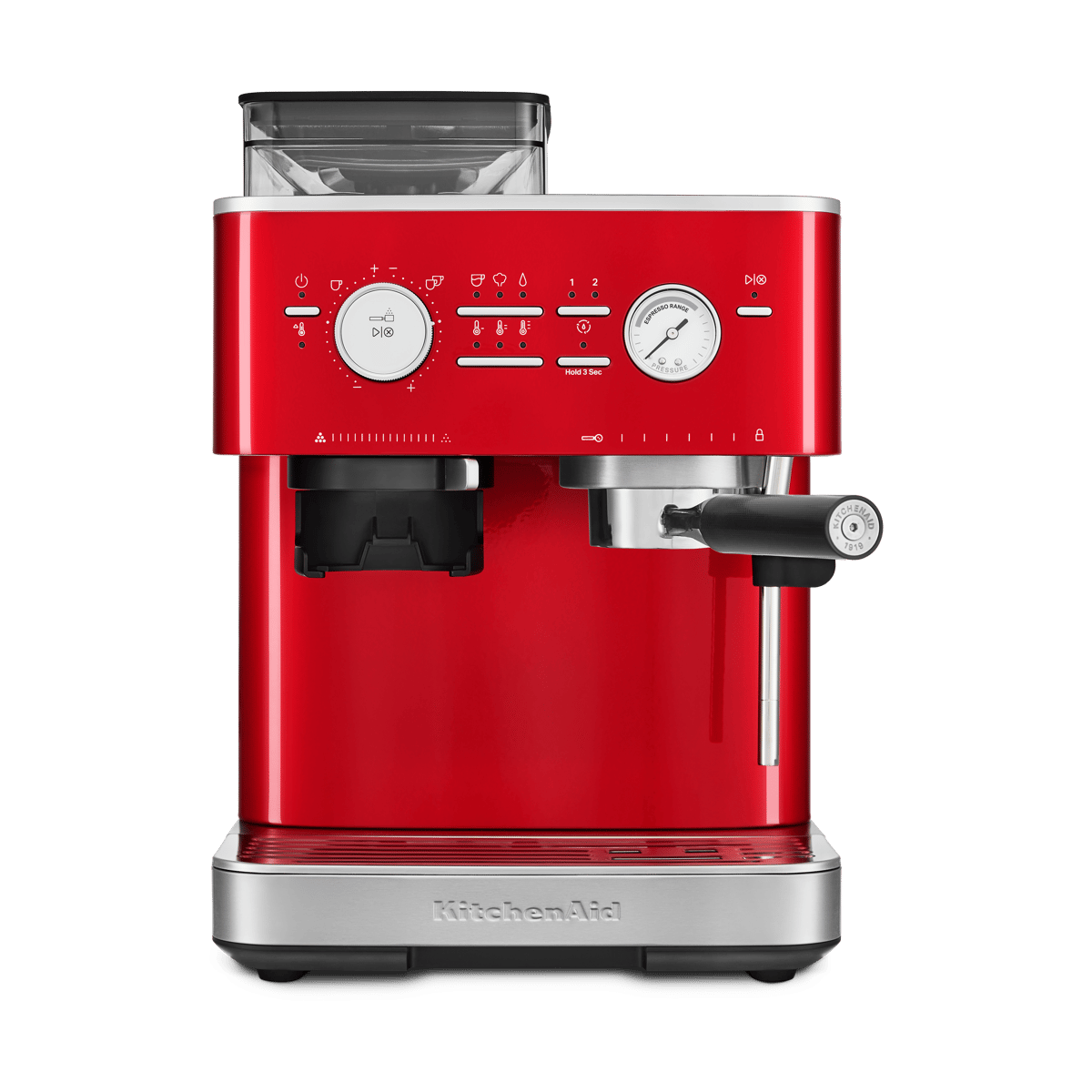 KitchenAid halvautomatisk espressomaskin med kvarn Candy apple