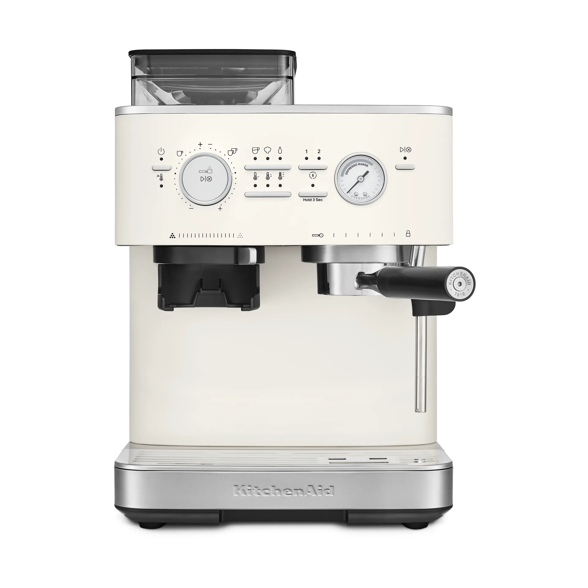 KitchenAid halvautomatisk espressomaskin med kvarn, Porcelain white KitchenAid