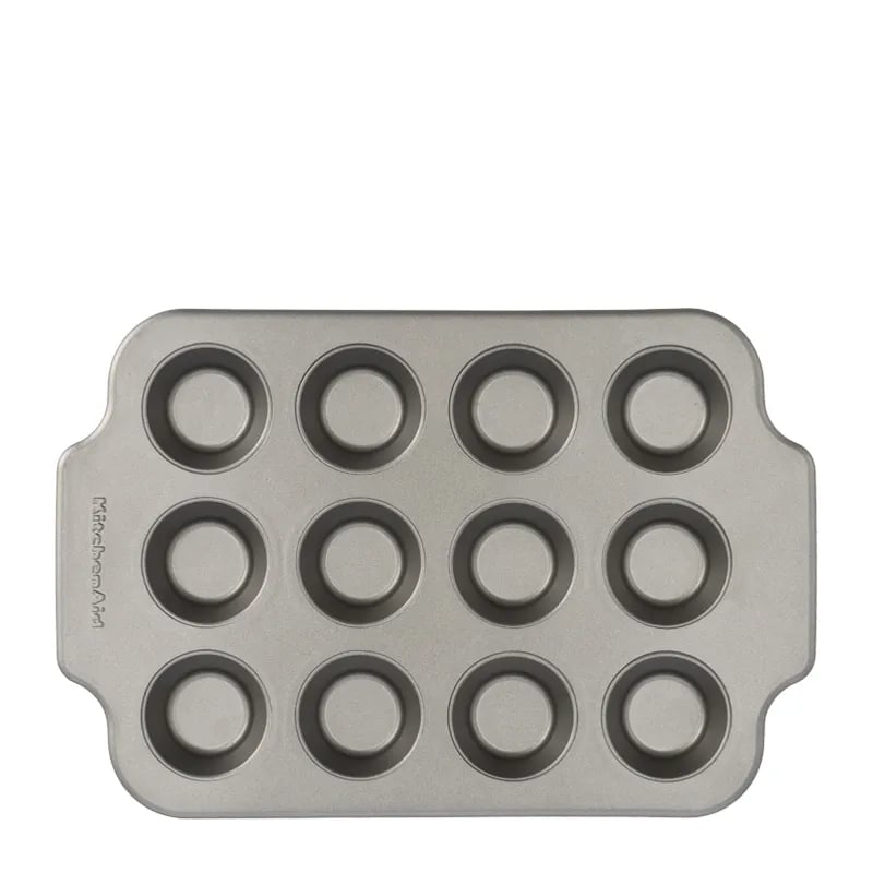 KitchenAid kak-/muffinsform Rostfritt stål-grå | Skandinavisk Design | Kakformar & Pepparkaksformar | Grå