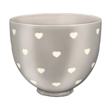 KitchenAid keramikskål utan handtag 4,7 L - Layered hearts - KitchenAid