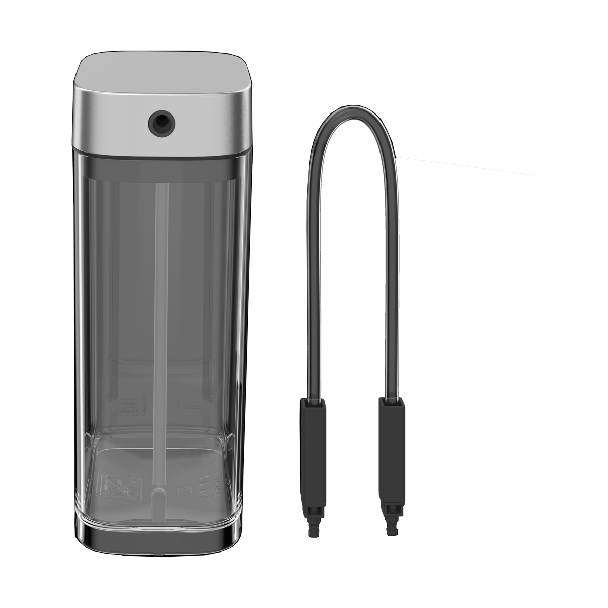 KitchenAid mjölkbehållare med rör Vit | Skandinavisk Design | Kaffe & Te tillbehör | Transparent