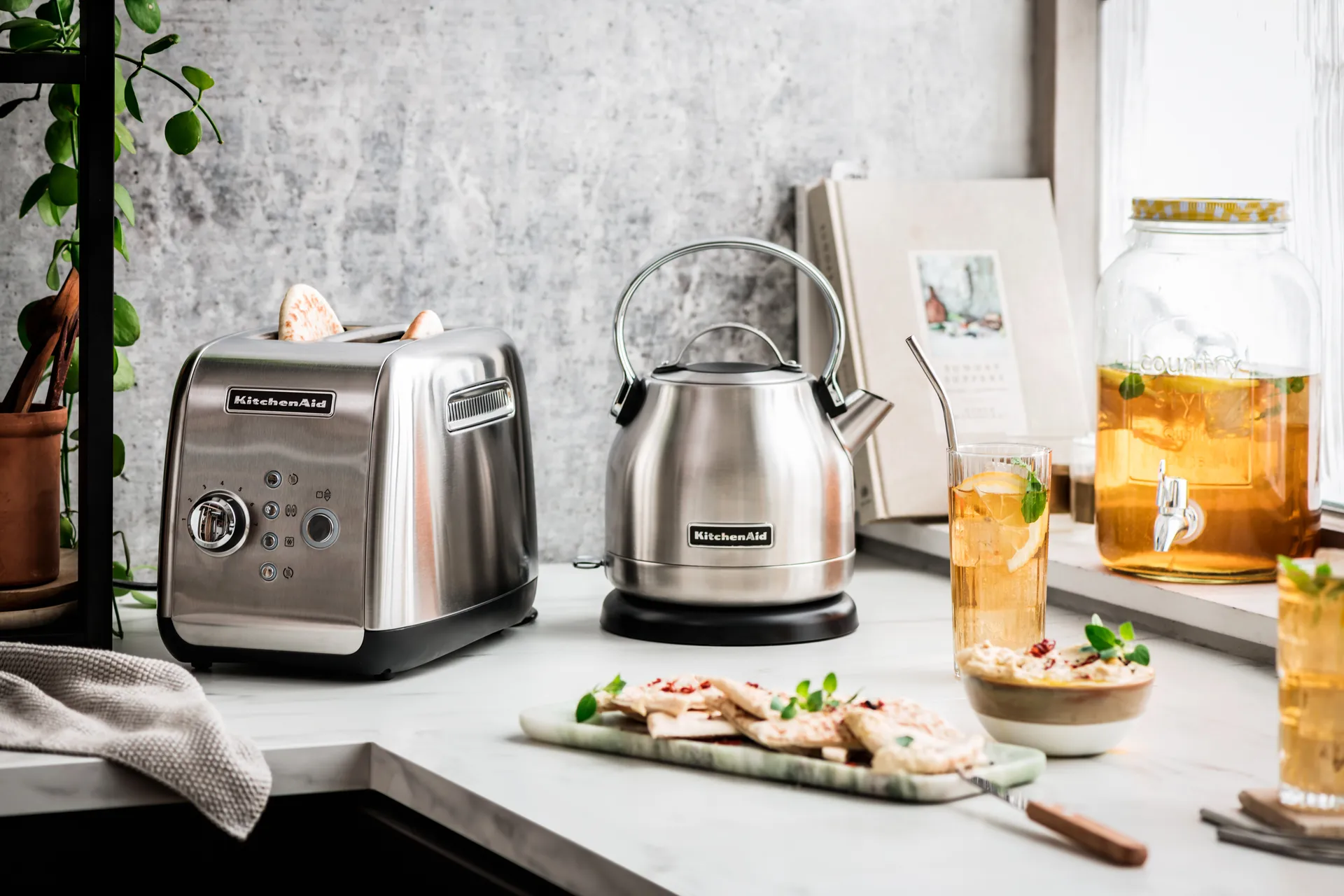 KitchenAid vattenkokare 1,25 L, Stainless steel KitchenAid