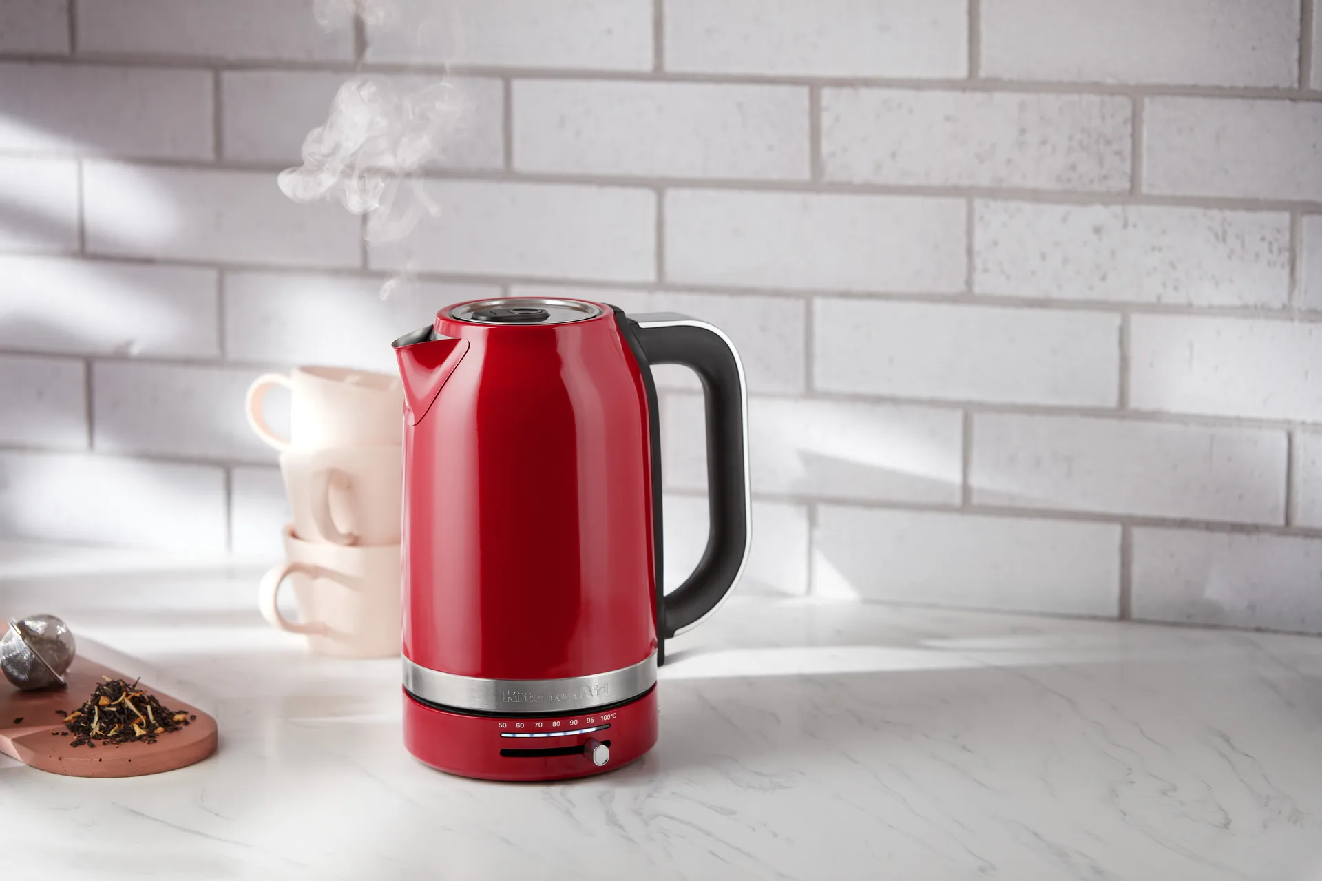 KitchenAid vattenkokare med temperaturkontroll 1,7 L, Empire red KitchenAid