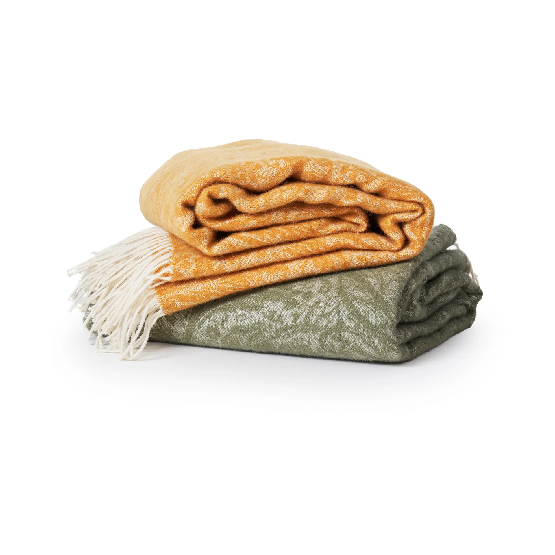 Arcadia pläd 130x180 cm, Oliv Klippan Yllefabrik