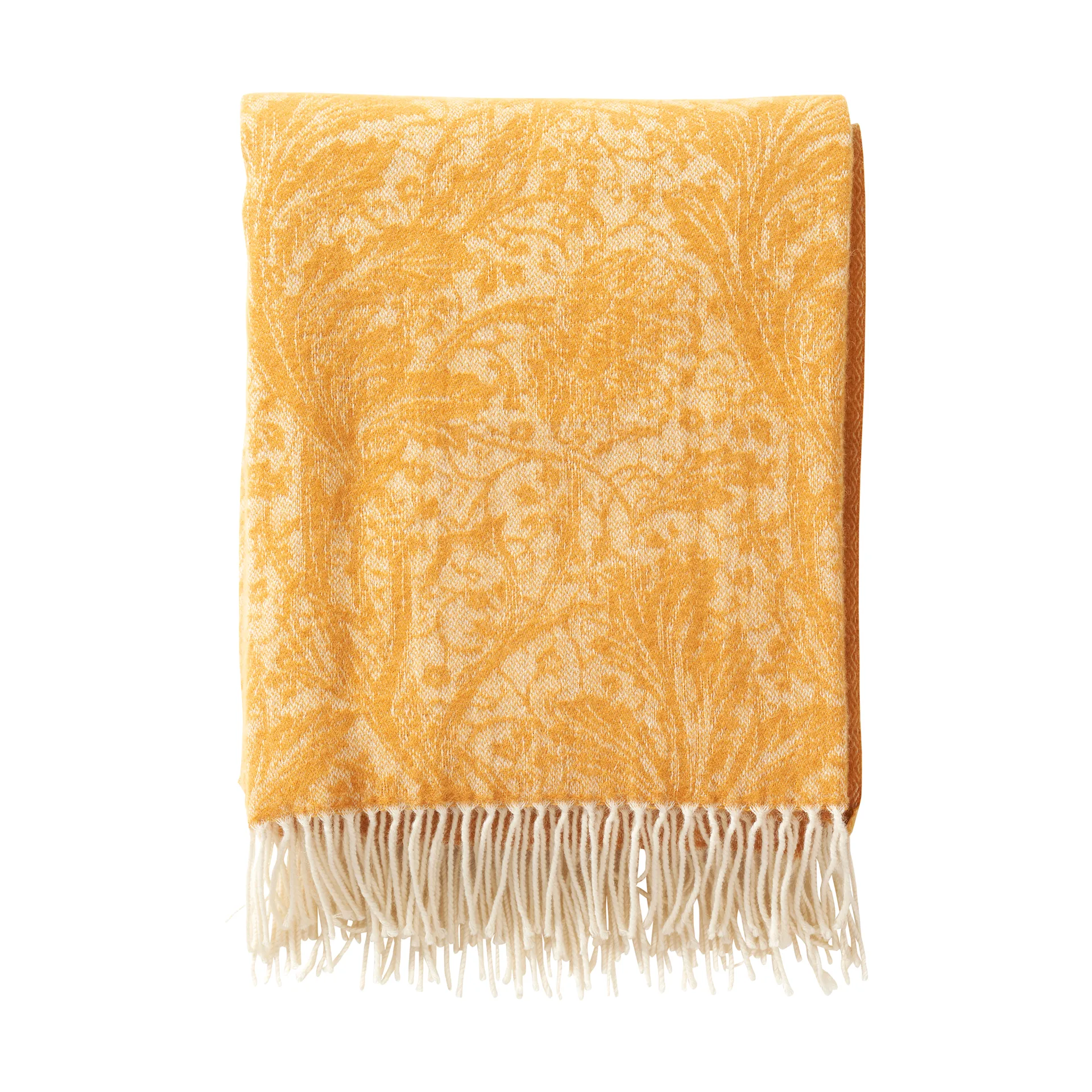 Arcadia pläd 130x180 cm, Senap Klippan Yllefabrik