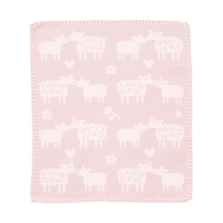 Bää snuttefilt - Soft pink, 34x40 cm - Klippan Yllefabrik
