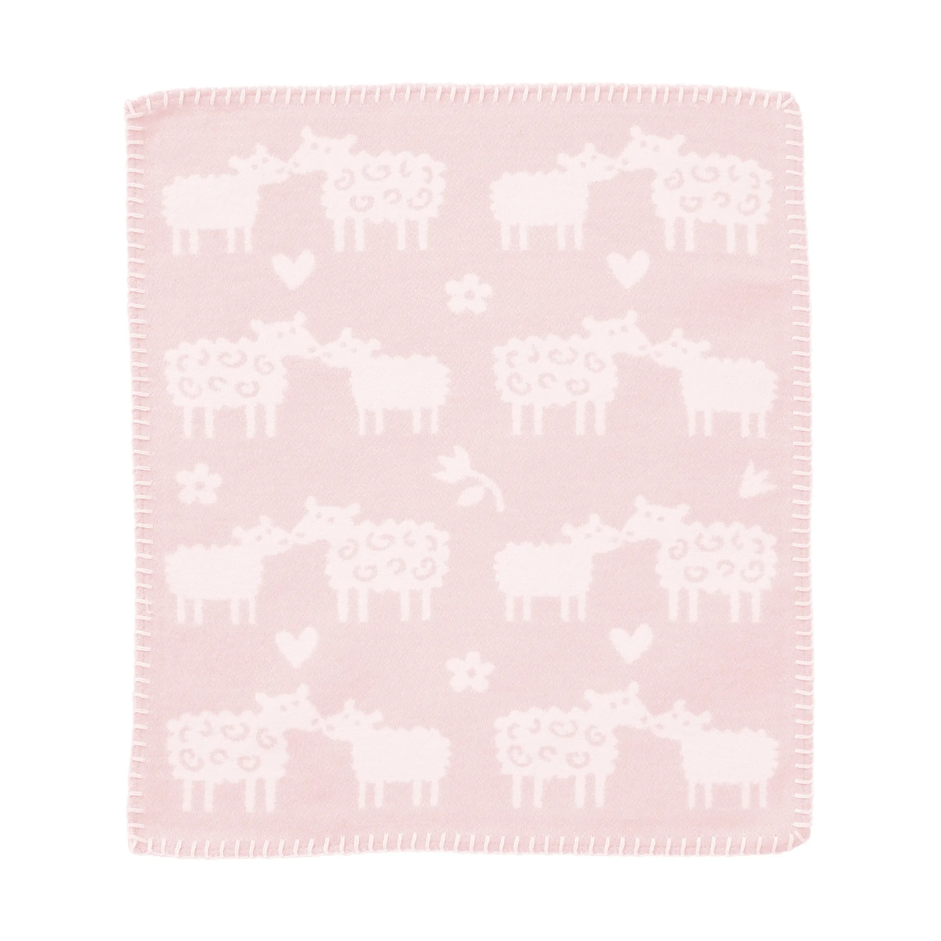 Bää snuttefilt, Soft pink, 34x40 cm Klippan Yllefabrik