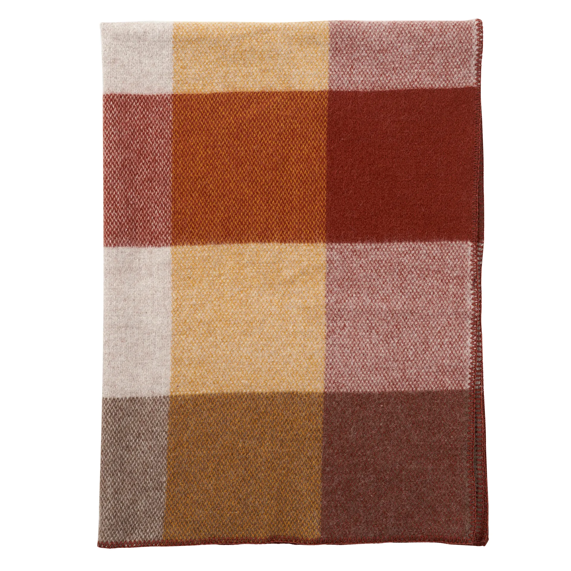 Block ullfilt 130x180 cm, Rust Klippan Yllefabrik
