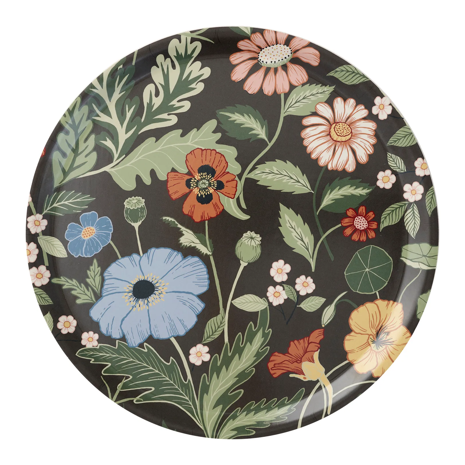 Bloom bricka 38 cm, Asfalt Klippan Yllefabrik