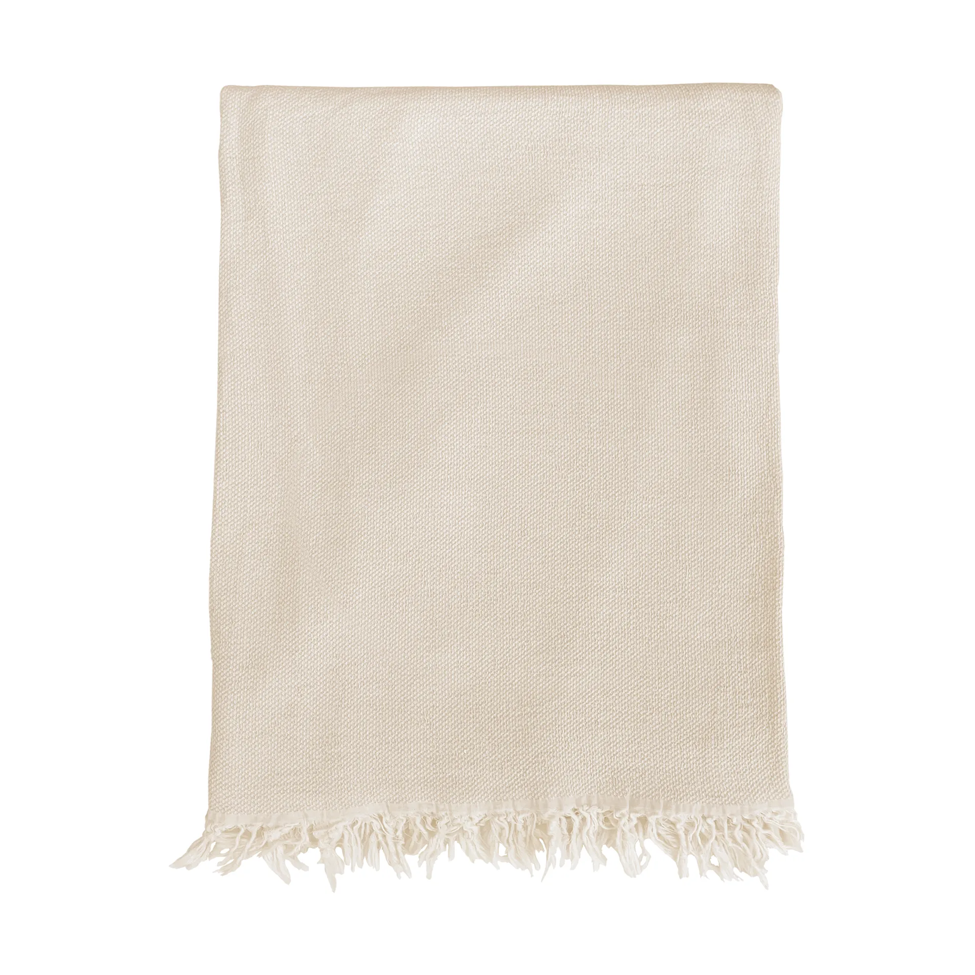 Boheme bomullspläd 130x170 cm, Beige Klippan Yllefabrik