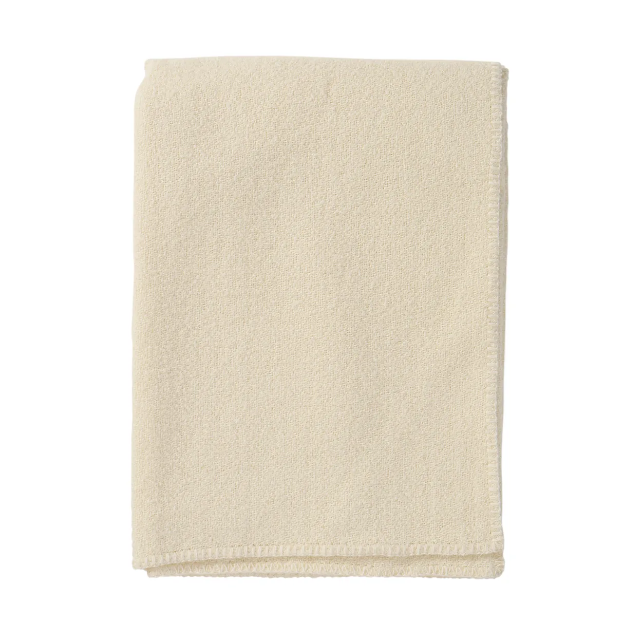 Klippan Yllefabrik Bouclé ullfilt 140x200 cm Cream | Skandinavisk Design | Bomullsplädar & Bomullsfiltar | Vit