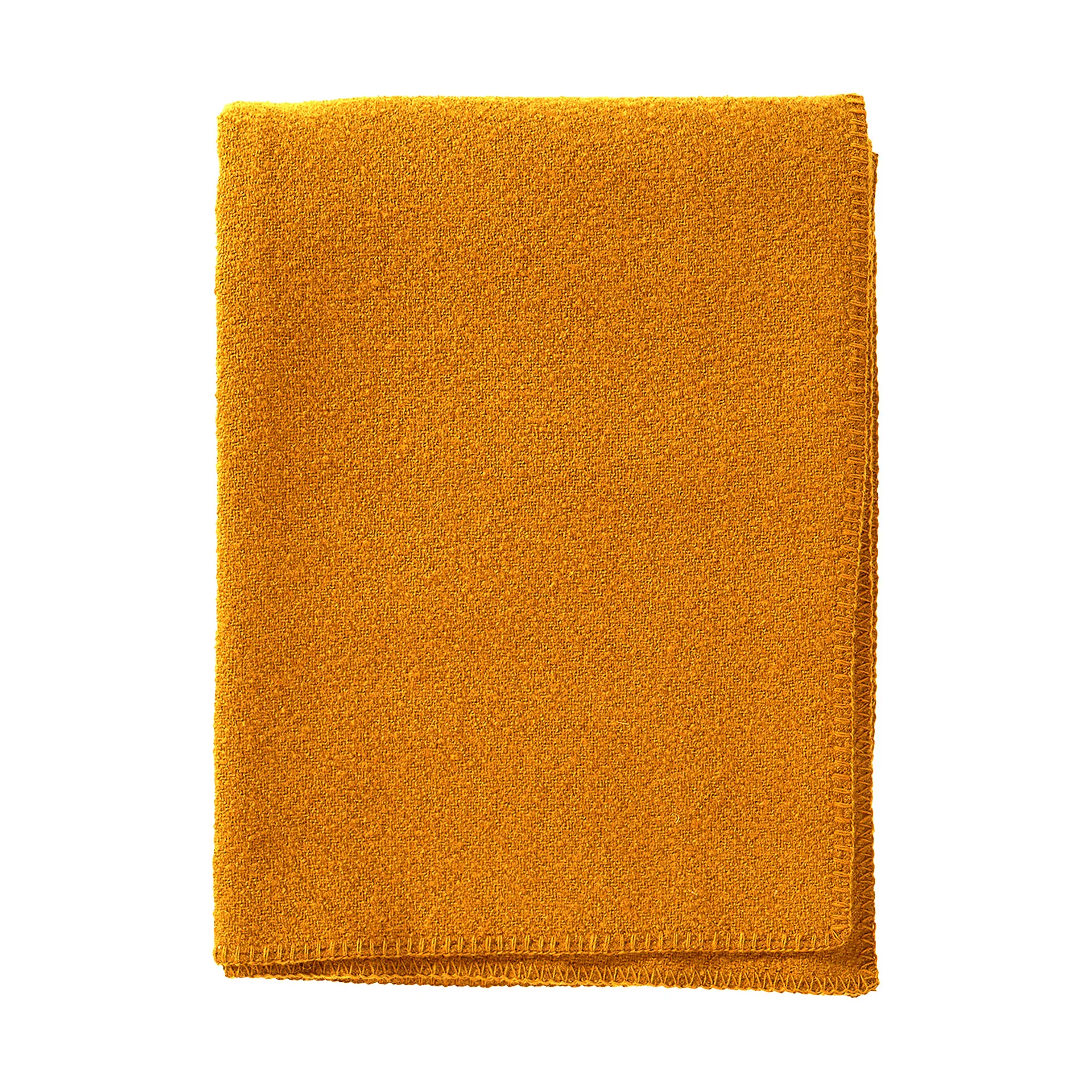 Bouclé ullfilt 140x200 cm, Ochre Klippan Yllefabrik