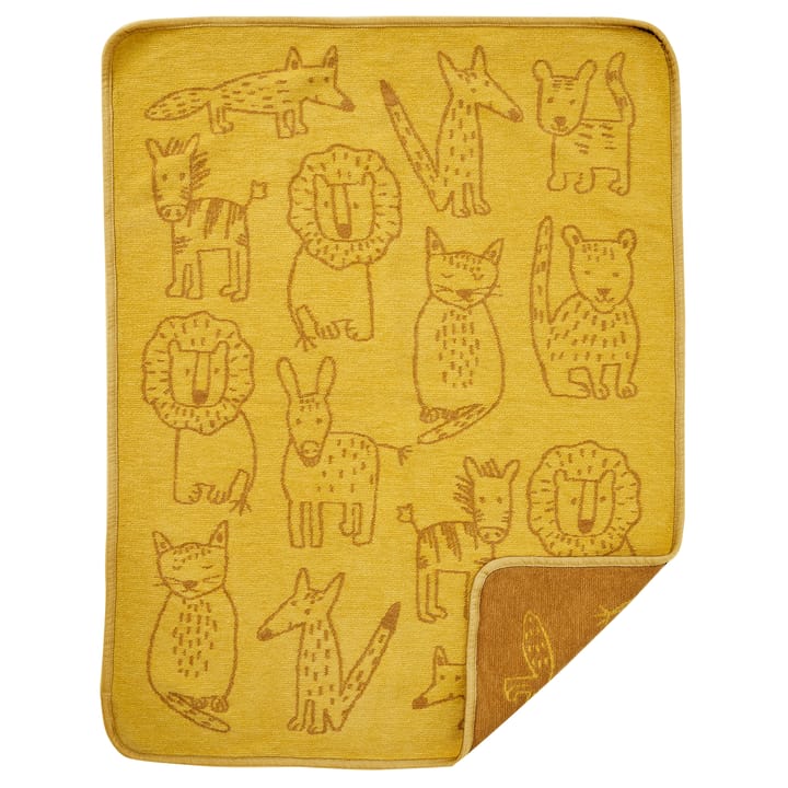 Buddies barnfilt 70x90 cm - Yellow - Klippan Yllefabrik