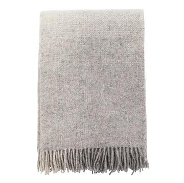 Burst ullpläd - Grå - Klippan Yllefabrik