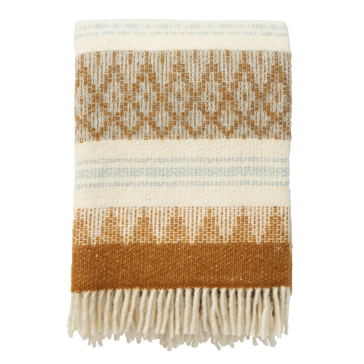 Klippan Yllefabrik Freja ullpläd Amber