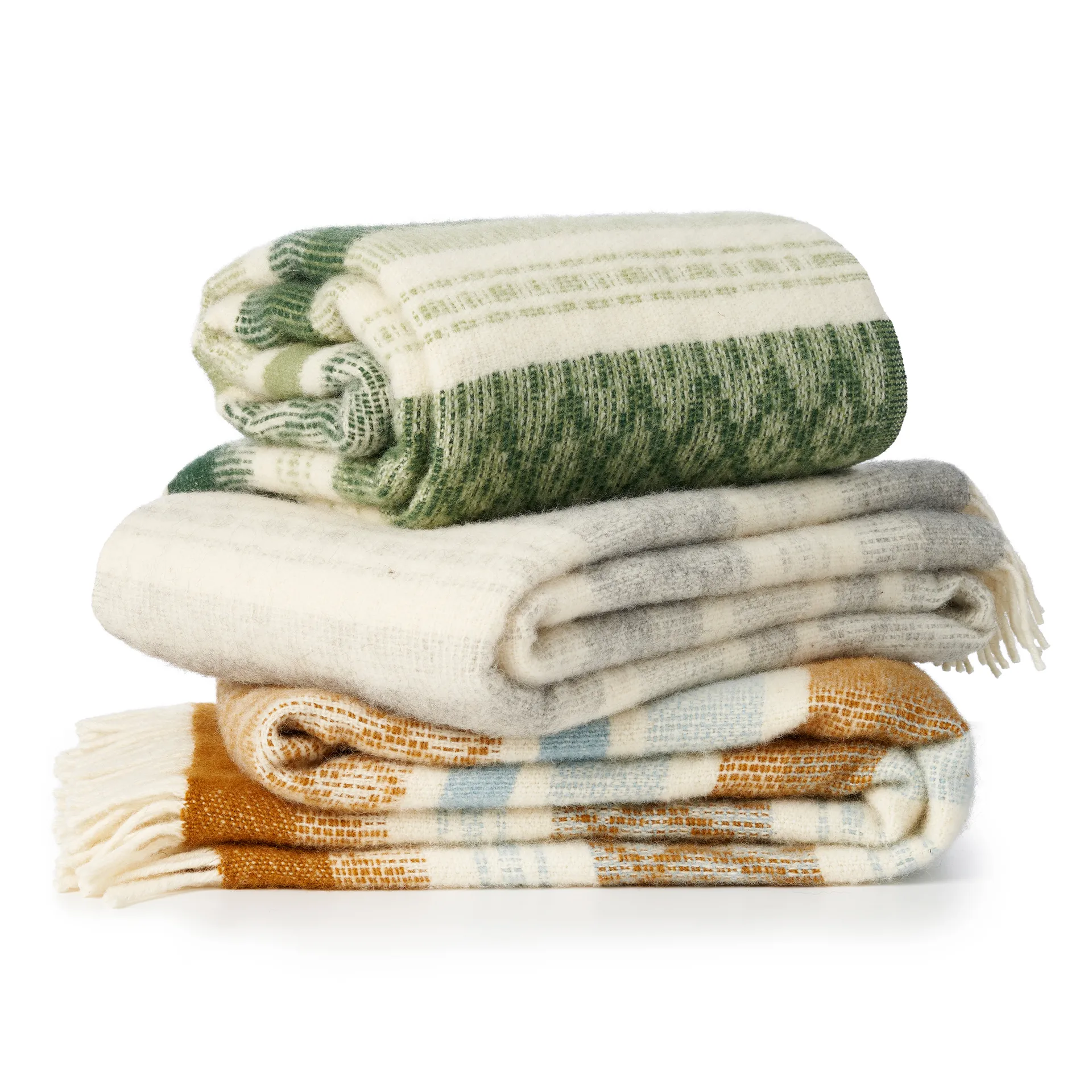 Freja ullpläd, Amber Klippan Yllefabrik