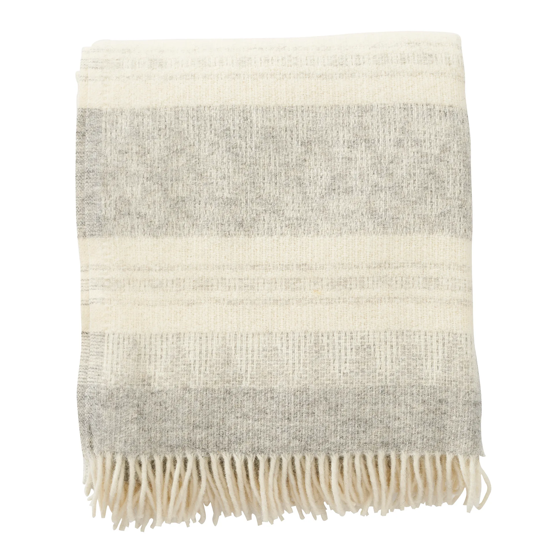 Freja ullpläd, Grå Klippan Yllefabrik