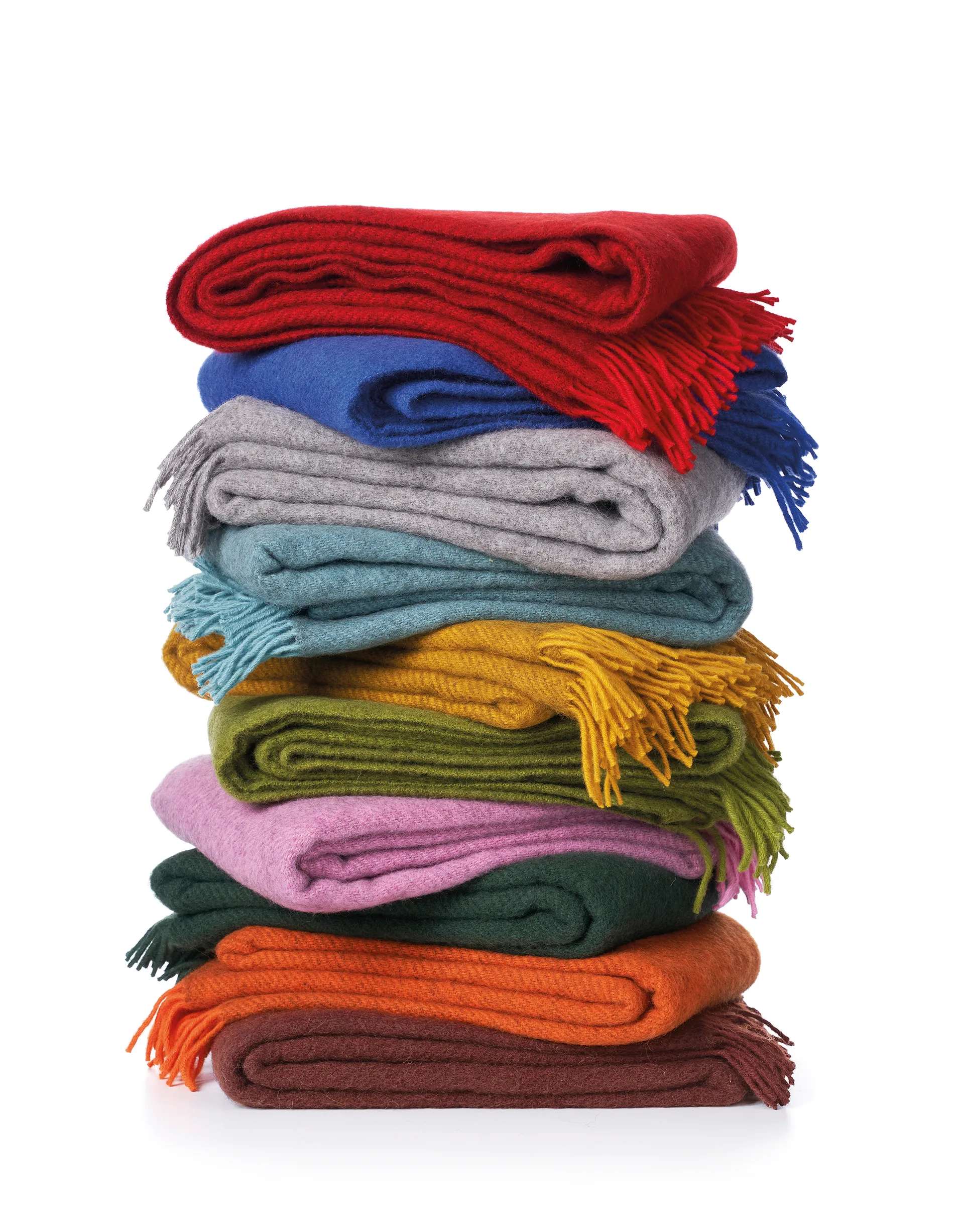 Gotland ullpläd 130x200 cm, Orange Klippan Yllefabrik