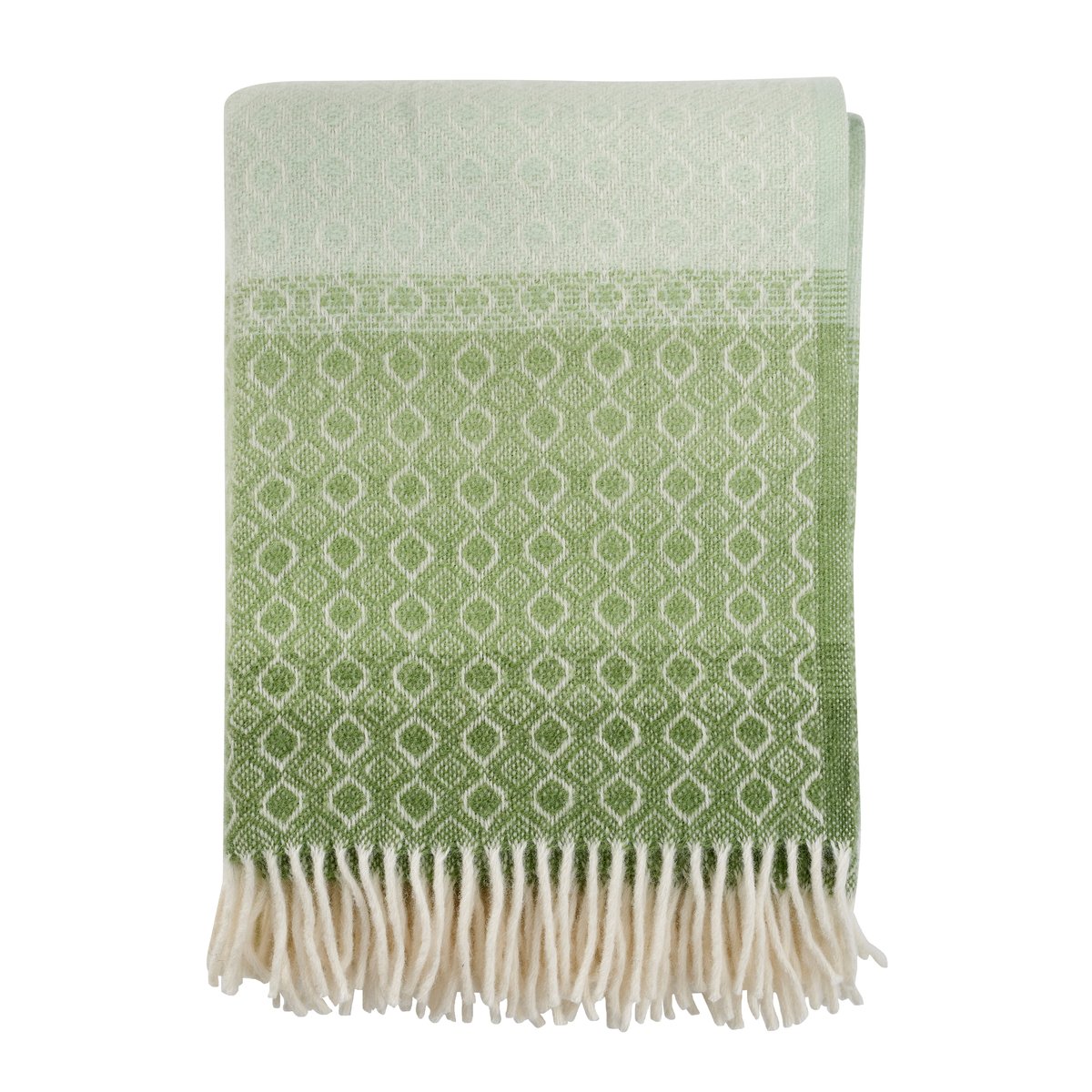 Klippan Yllefabrik Havanna ullpläd Green multi | Skandinavisk Design | Ullplädar & Ullfiltar | Grön