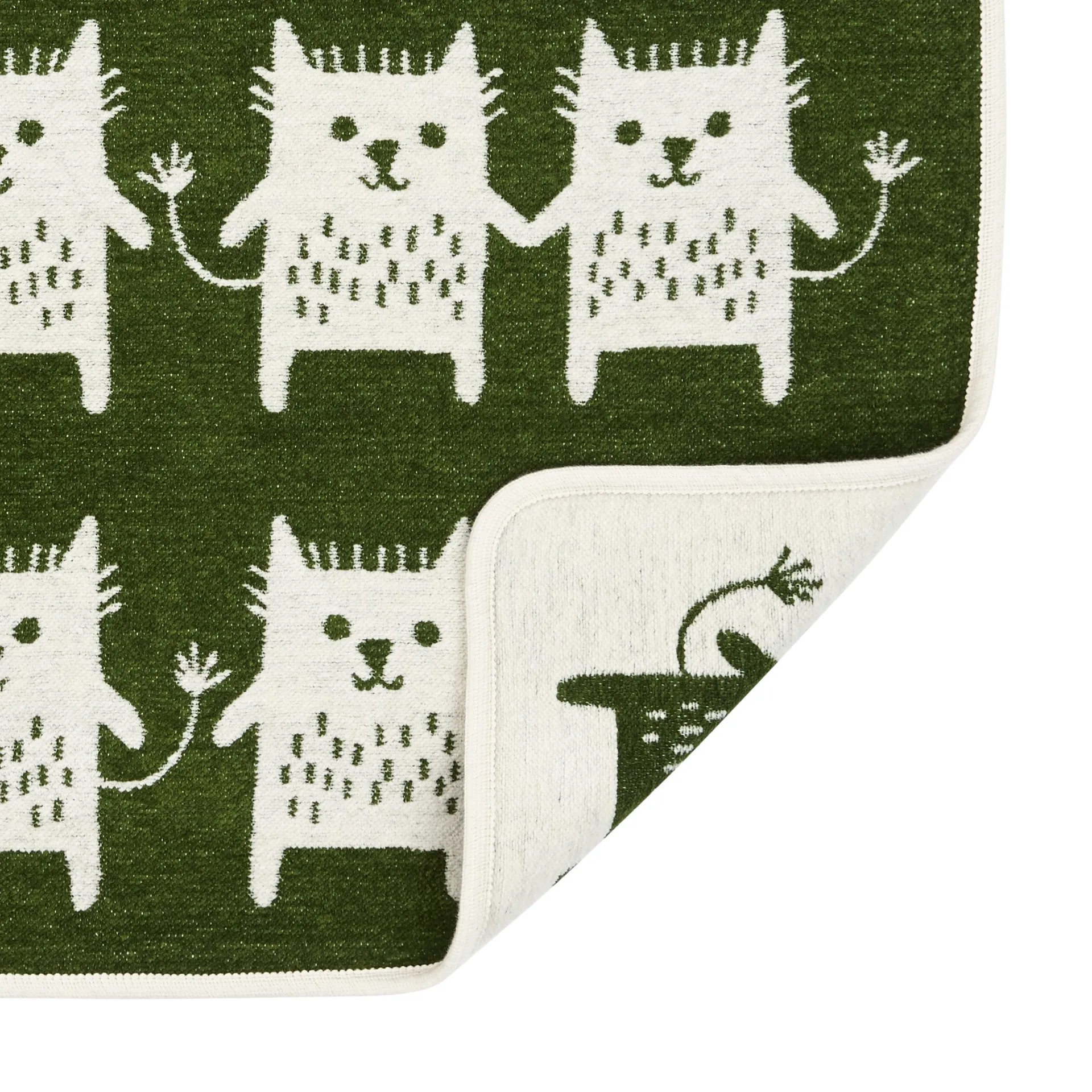 Little me chenillefilt, grön Klippan Yllefabrik