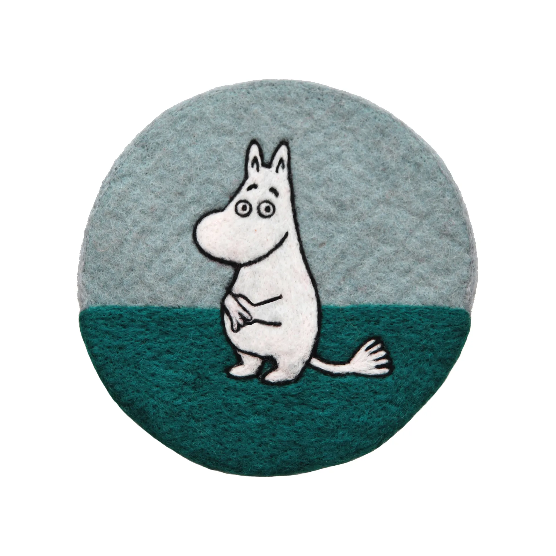 Moomin grytunderlägg Ø21 cm, Blå Klippan Yllefabrik