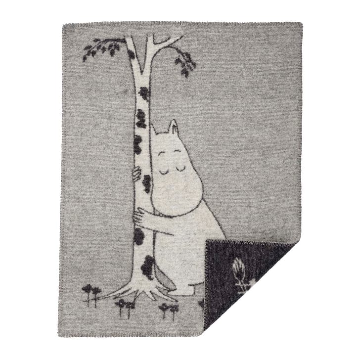 Moomin Tree Hug barnfilt - grå - Klippan Yllefabrik