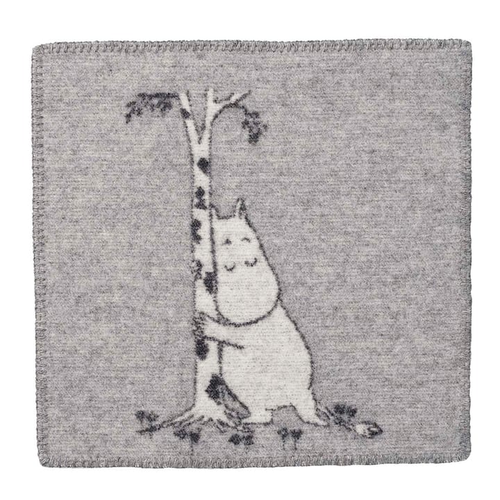 Moomin Tree Hug sittunderlag - grå - Klippan Yllefabrik