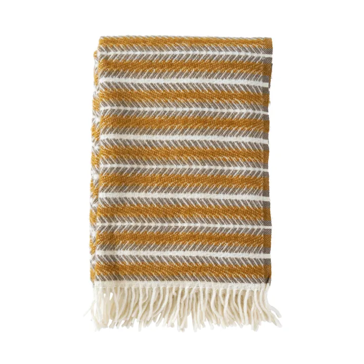 Oscar ullpläd 130x200 cm - Multi amber - Klippan Yllefabrik