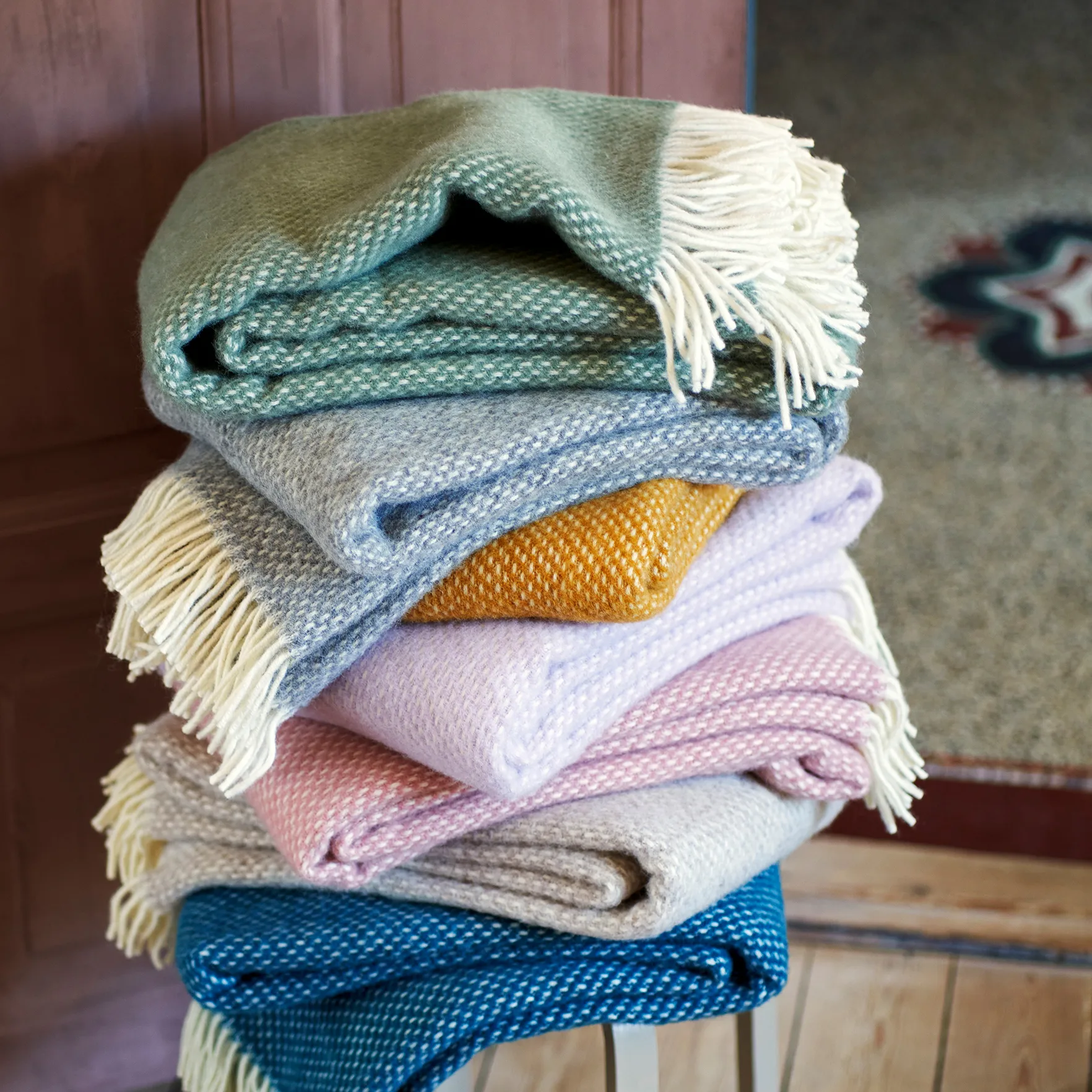 Preppy pläd, Lilac Klippan Yllefabrik