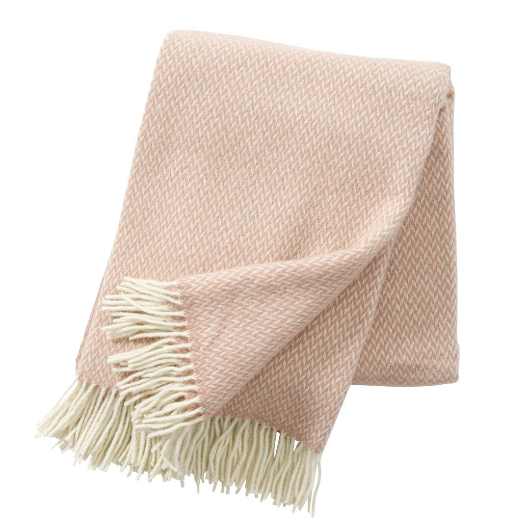 Klippan Yllefabrik Pulse ullpläd nude | Skandinavisk Design | Ullplädar & Ullfiltar | Beige