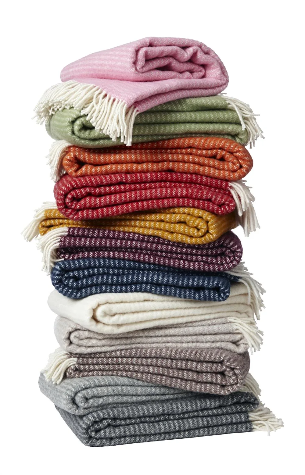 Ralph ullpläd, röd Klippan Yllefabrik