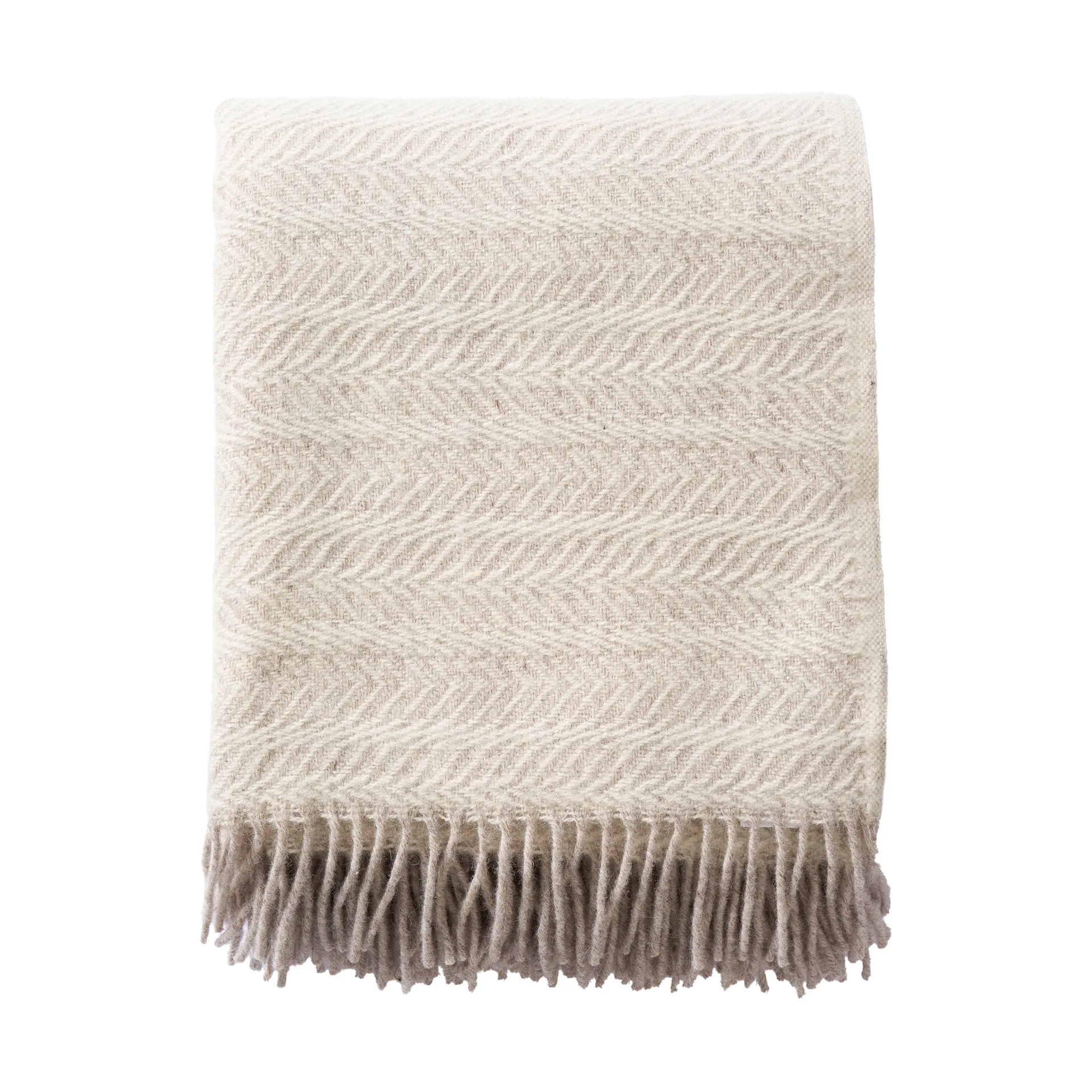 Skanör pläd 130x180 cm, Beige Klippan Yllefabrik