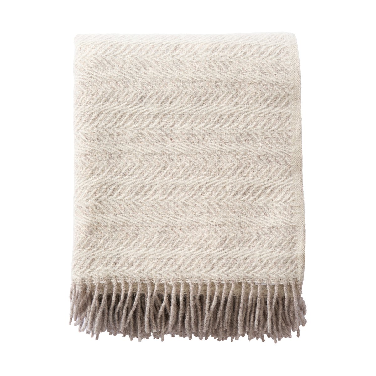 Klippan Yllefabrik Skanör pläd 130x180 cm Beige | Skandinavisk Design | Ullplädar & Ullfiltar | Beige