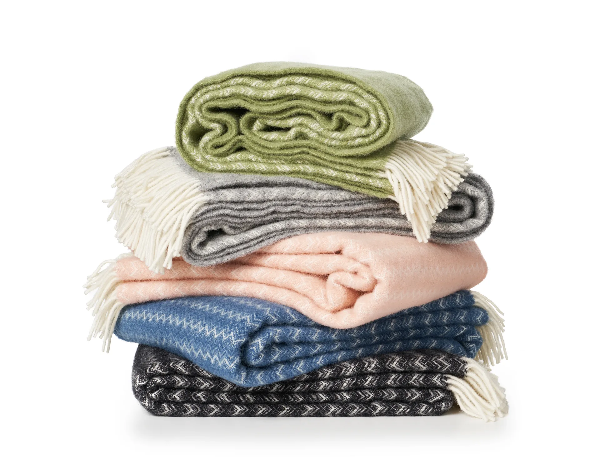 Summit ullpläd 130x200 cm, Svart Klippan Yllefabrik