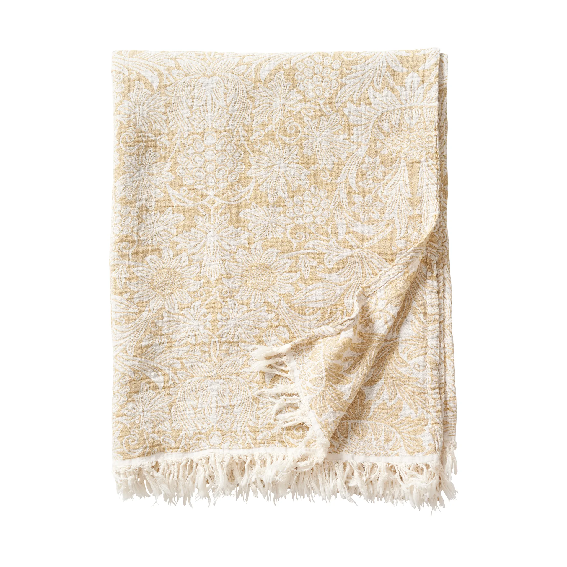 Sunflower bomullspläd 140x200 cm, Golden Klippan Yllefabrik