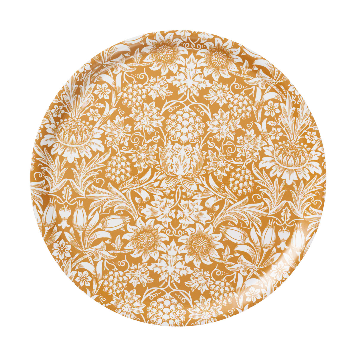 Klippan Yllefabrik Sunflower bricka 38 cm Golden | Skandinavisk Design | Brickor | Beige