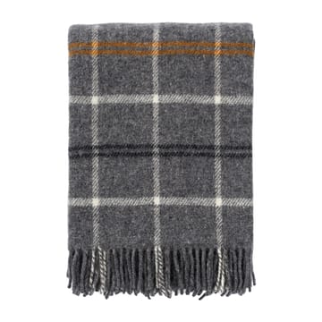 Tartan ullpl�äd 130x200 cm - Mörkgrå - Klippan Yllefabrik