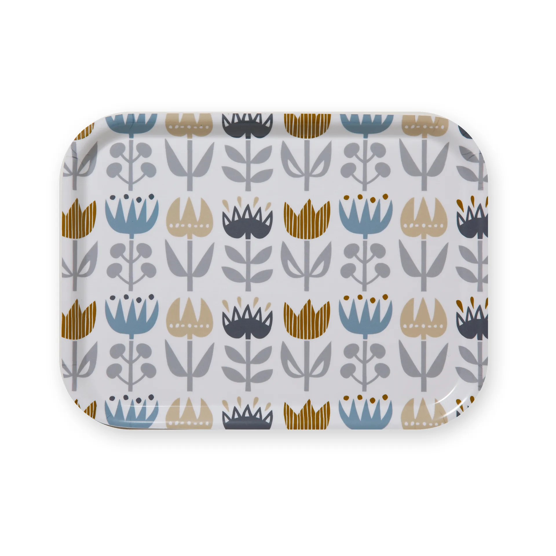 Tulip liten bricka 20x27 cm, Grey Klippan Yllefabrik