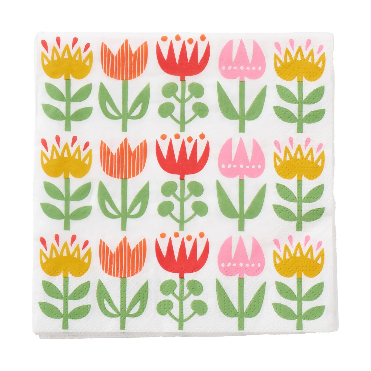 Klippan Yllefabrik Tulip servett 33x33 cm 20-pack Multi