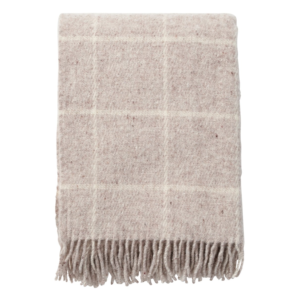 Klippan Yllefabrik Vinga ullpläd Beige | Skandinavisk Design | Ullplädar & Ullfiltar | Beige